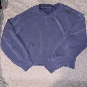 Purple Cropped Sweatshirt